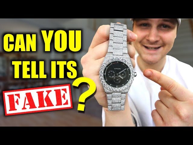 1 Month Wearing The REALEST Looking FAKE Diamond Watch IN PUBLIC - YouTube