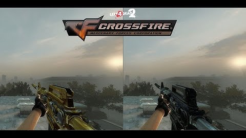 Left 4 Dead 2 M4A1-S VIP[RNG] Transformer Beast and Noble Gold Crossfire (M16A2) - Lanzie - Gameplay