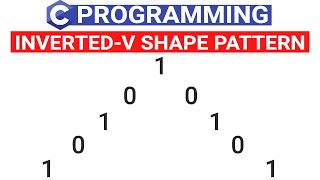 Inverted-V Shaped Pattern in C Language | C Program to Display Reverse-V Shaped Using Numbers