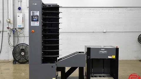 Duplo System 5000 10 Bin Collating System with Connecting Bridge and Stacker