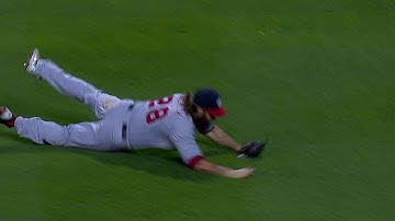 Werth makes a beautiful diving catch
