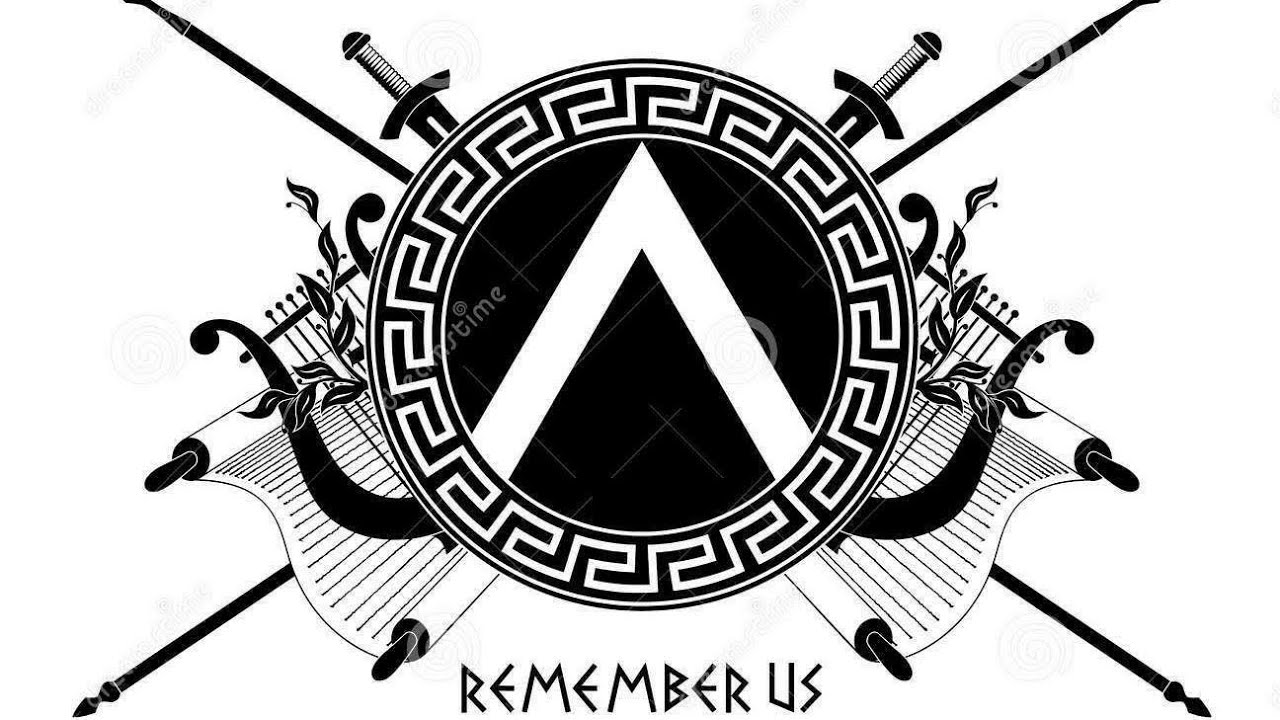 Спартанский щит эскиз