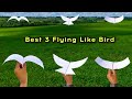 Best 3 flying bird plane most popular paper plane like bird how to make notebook bird plane easy