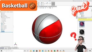 How to make basketball in Solidworks