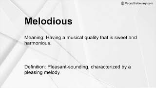 Melodious Meaning