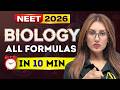 NEET 2026: Complete Biology All Formulas in 10 Minutes | Biology Revision | Shivani Maam