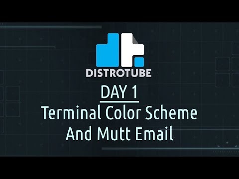 Day 1 - Terminal Color Scheme and Mutt Email