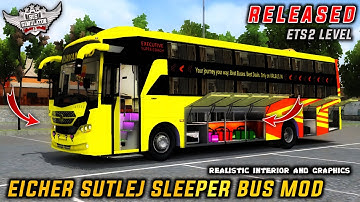Download EICHER SUTLEJ S1800 NON AC SLEEPER BUS MOD | Bus Simulator Indonesia | BUSSID | #bussidmods
