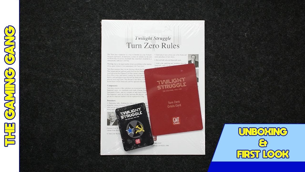 Twilight Struggle: Turn Zero Expansion - First Look - YouTube