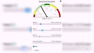 New App: Body Fat (Navy Method) with Scale - Available on Google Play screenshot 4