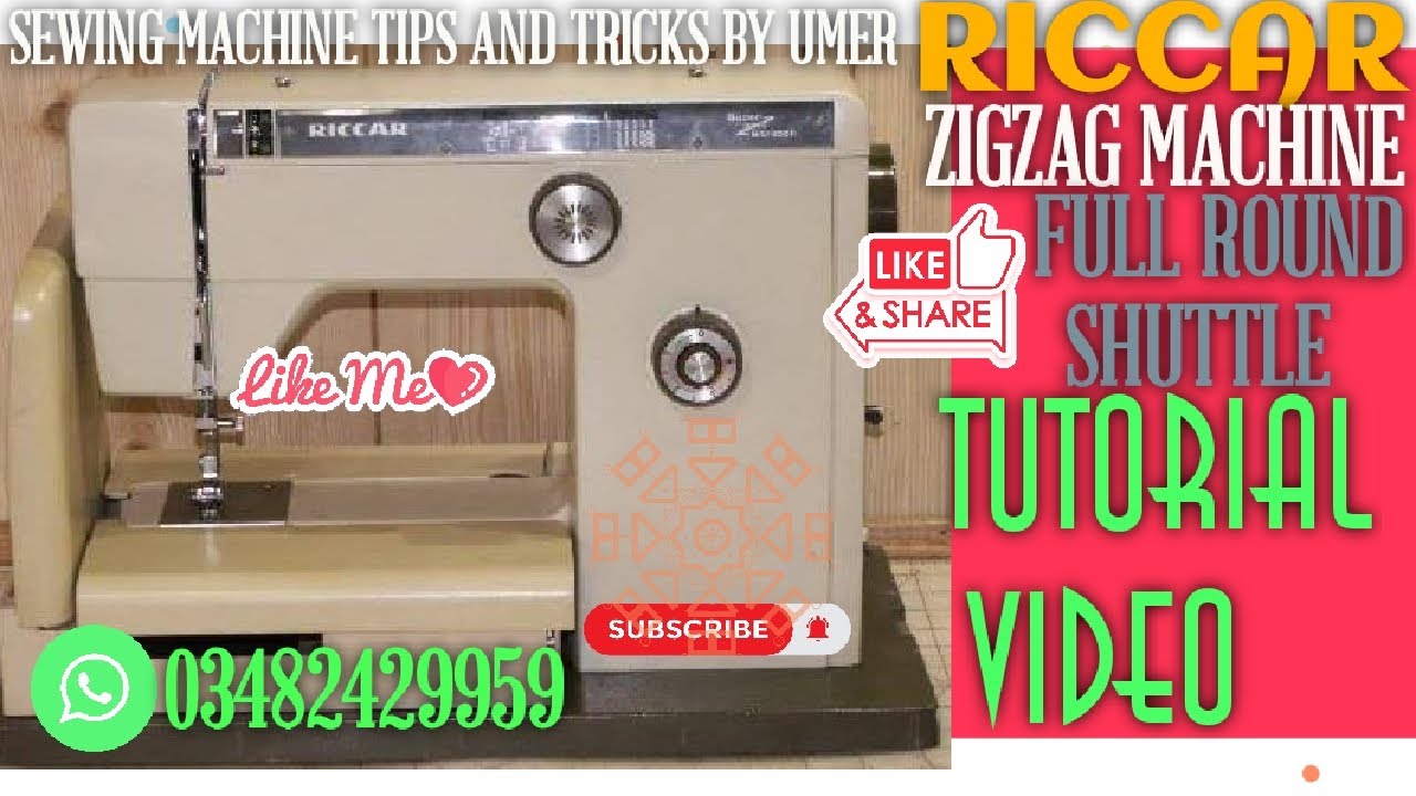 RICCAR ZIGZAG MACHINE | RICCAR 805 | japanese sewing machine