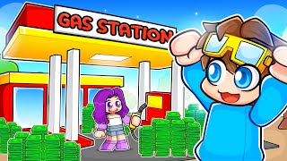 Spending $100,000 For The BEST GAS STATION In Roblox!