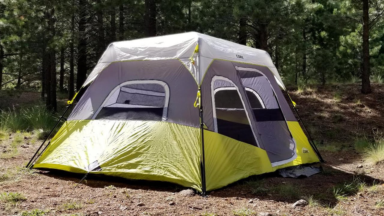 Core 6 Person Instant Cabin Tent, Green