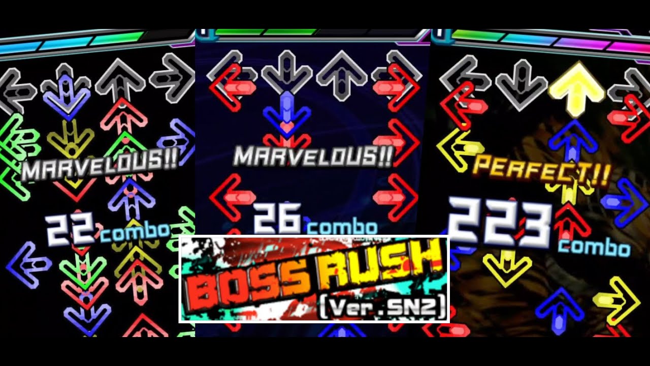 The Hardest DDR Course I've Ever Beaten | BOSS RUSH (Ver. SN2) w/ Challenge Life Meter
