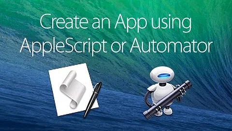Create an Application using AppleScript or Automator!