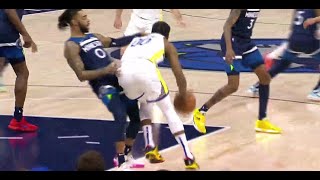 Did D'Angelo Russell Flop🤨 | Warriors vs Timberwolves