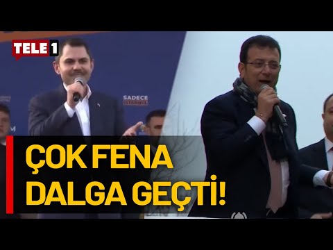 Murat Kurum: Ayranı yok içmeye... İmamoğlu: Ben anlamadım ne dediğinden