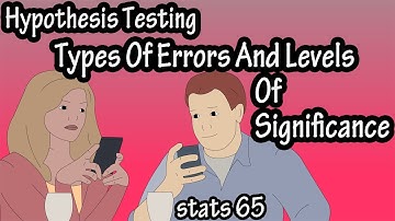 Types Of Errors And Levels Of Significance In Hypothesis Testing - Type One And Type Two Errors