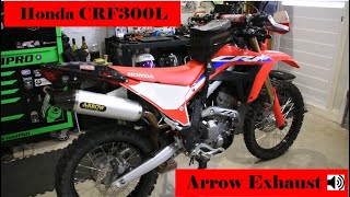 Honda CRF300L - Arrow Exhaust Sound Test