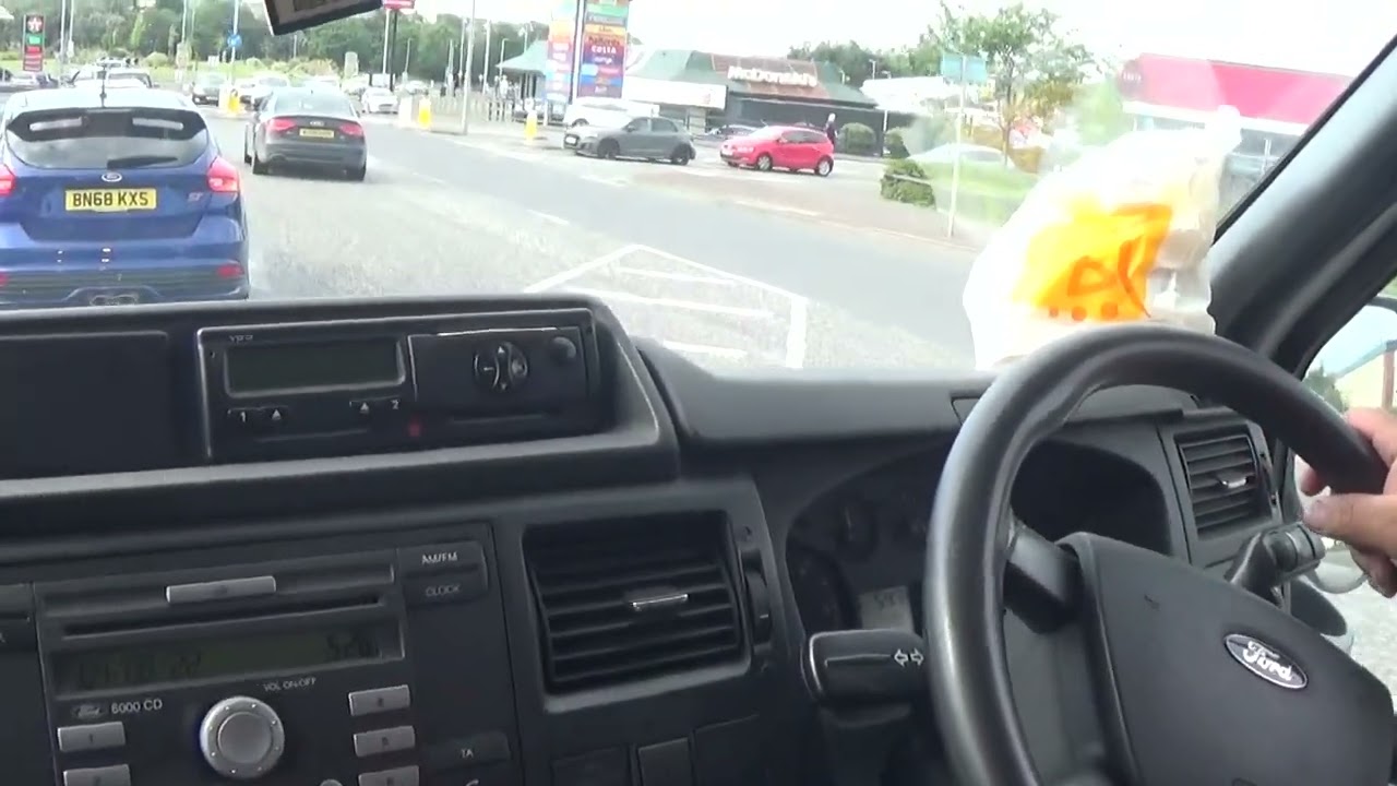 Ford Transit T350 Frontier Bus FR06 YER Timoneys Ice Cream Newry To Camlough Bus Stop