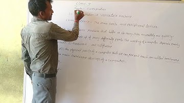 Chapter -1 Computer : A versatile machine