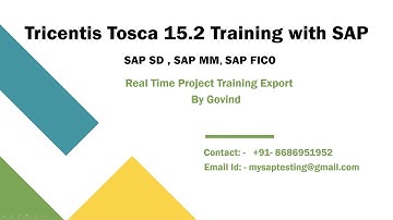 TOSCA With SAP | TOSCA | TOSCA AUTOMATION | TOSCA SAP Automation | Micro Focus ALM | Quality Center
