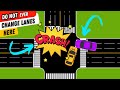 WRONG Lane Change - Driving Mistakes | Road Test Fail | #drivinglicense