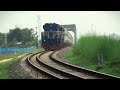 Panchagarh Express crosses the railway bridge at high speed ।। Dangerous Speed ।। BD Train