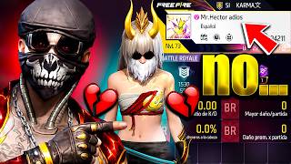 LA CUENTA ABANDONADA DE LA NOVIA DE "MR.HECTOR" EN FREE FIRE...
