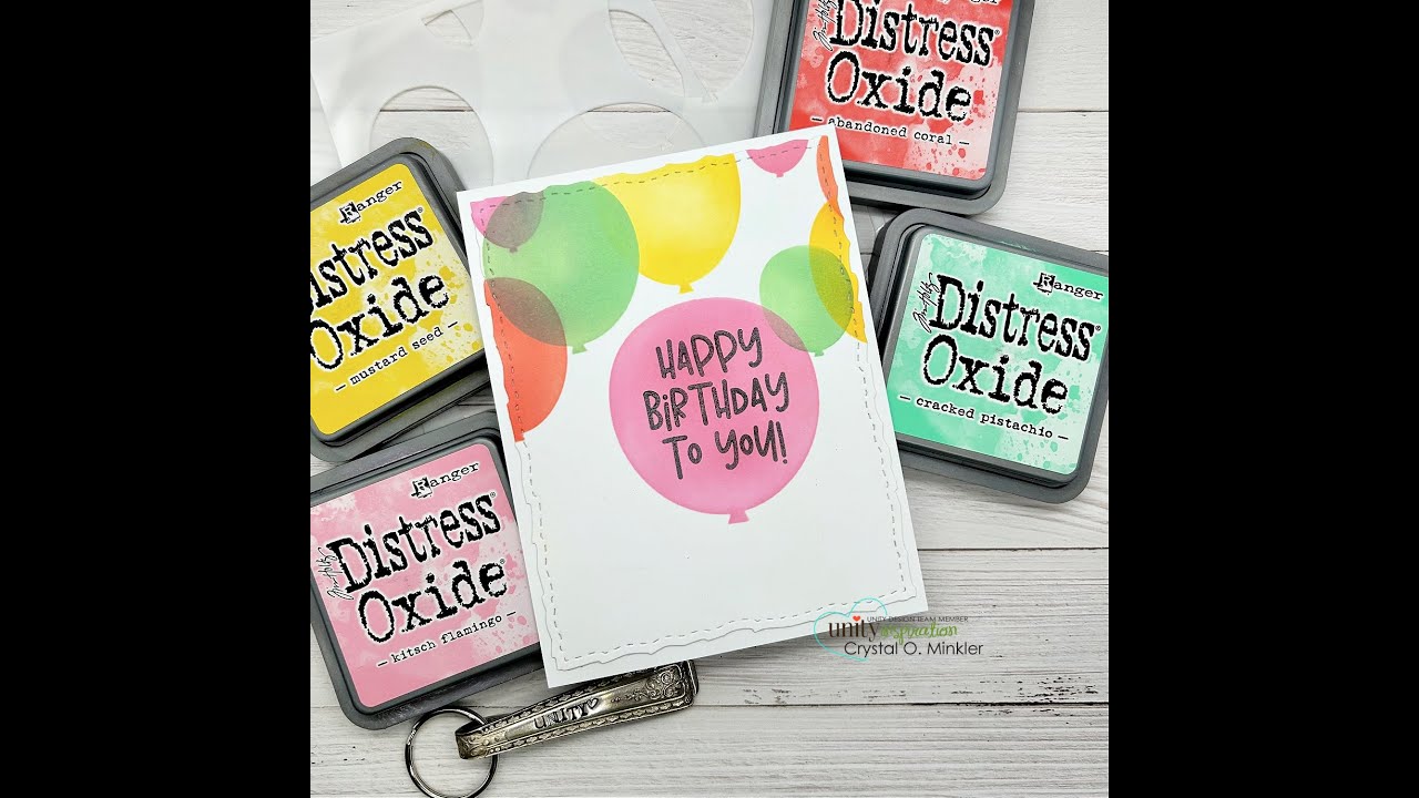 Colorful Balloons Card Balloon Layering Stencil Unity Stamp Co Colorful balloons card balloon layering stencil unity stamp co