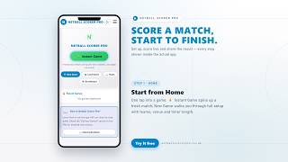 Netball Scorer Pro — Full App Demo screenshot 1