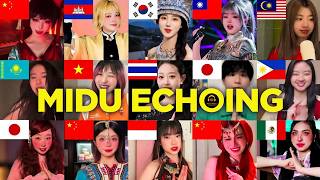 Who sang it better ❤️ Midu Echoing😍 -  (20 Different Countries) #viral   #cover