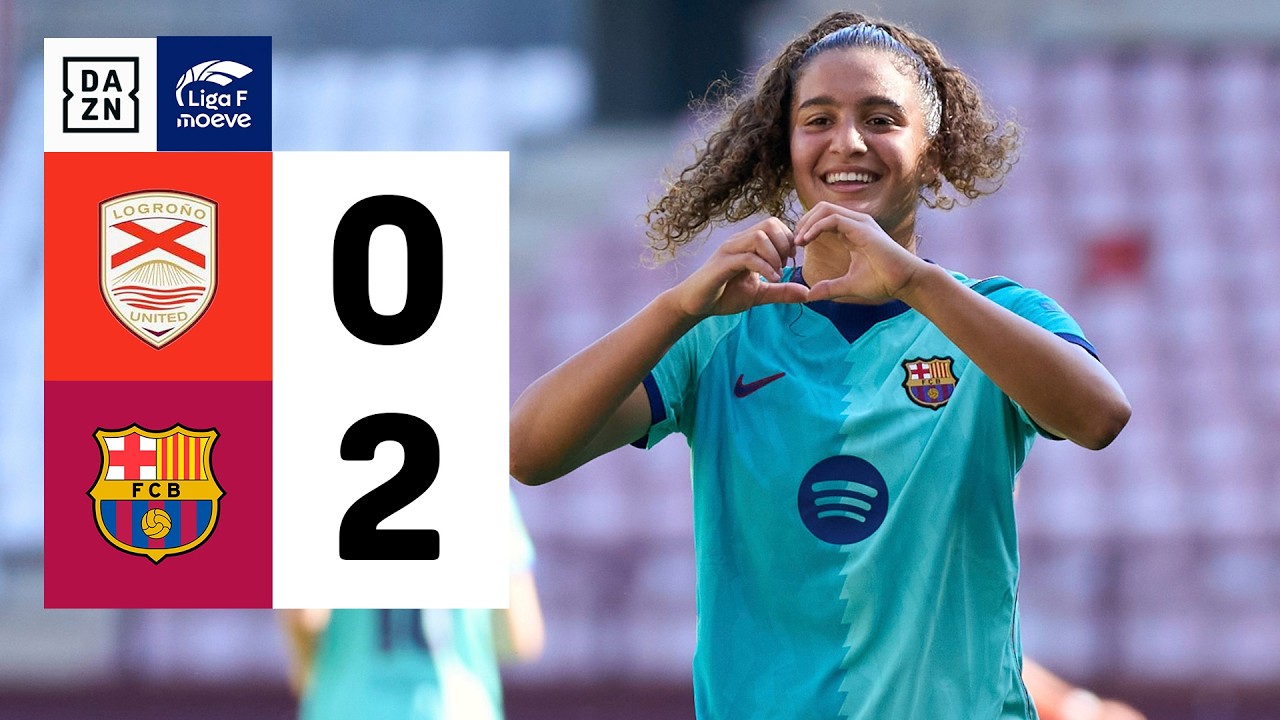 Resumen: Logroño United vs FC Barcelona (0-2) | Resumen y goles | Highlights Liga F