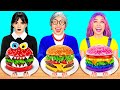 Wednesday vs おばあちゃんの料理チャレンジ | 料理戦争の勝者は誰だ BaRaFun Challenge