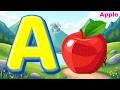 A for Apple 🍎 | Learn ABC Through Letter Sounds | Mini Shark 🦈