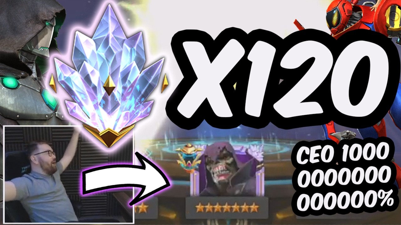 120x 7 Star Ascended Empowered Grace Crystal Opening - CEO 1000000000% - Marvel Contest of Champions