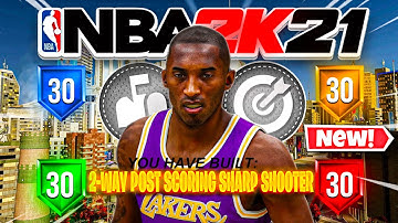 FIRST EVER 2 WAY POST SCORING SHARP SHOOTER BUILD on NBA 2K21 NEXT GEN! (PRIME KOBE BRYANT BUILD!)