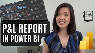 power bi p&l report tutorial for beginners: bar charts   conditional formatting   waterfall   dax