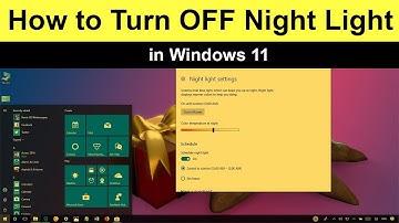How to Turn OFF Night Light in Windows 11?