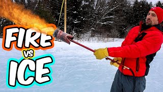 Flamethrower VS Hockey Rink