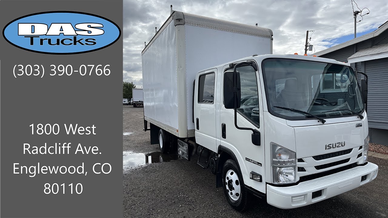2020 Isuzu NPR-HD Crew Cab - 16' Box Truck W/ Ramp - 10312 - YouTube