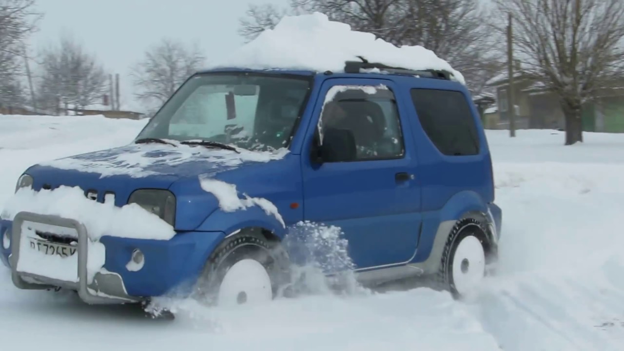 Сузуки Джимни в снега - YouTube