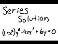 Series Solution Differential Equations (Example 2)