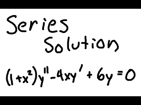 Series Solution Differential Equations Example 2 Youtube