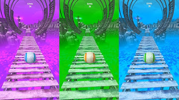 Rollance Ball : 4x All level gameplay Ball Colour Run walkthrough, iOS Android New Update part : 517