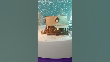 sphere snow globe 🔮 #3d