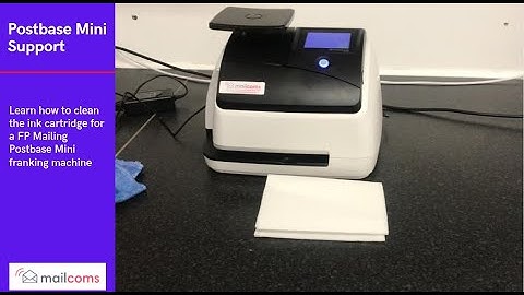 Cleaning the ink cartridge for a FP Mailing Postbase Mini Franking Machine