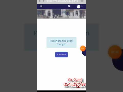 (Video) How to login to your UEW VCLASS for the first time