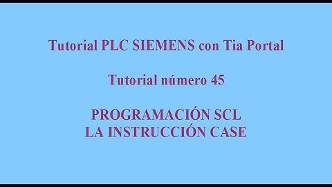 045- Programacion SCL 3. CASE con Factory IO
