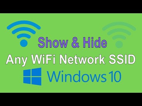 How to Show and Hide WiFi Networks in Windows 10 PC